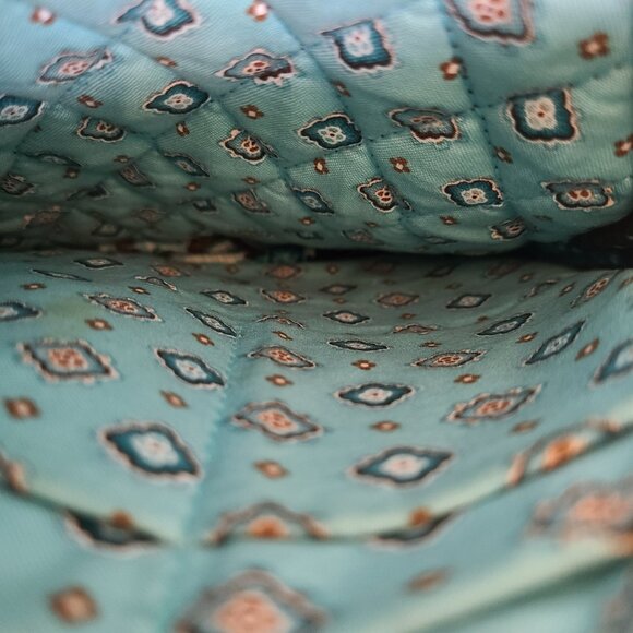 Vera Bradley Hipster Java Blue Floral Cross-Body Bag Adjustable Strap Retired - Picture 7 of 10